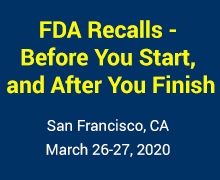FDA Recalls - Before You Start, and After You Finish