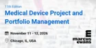 11th Edition Medical Device Project and Portfolio Management 2026