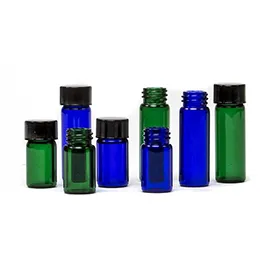 Blue and Green Vials