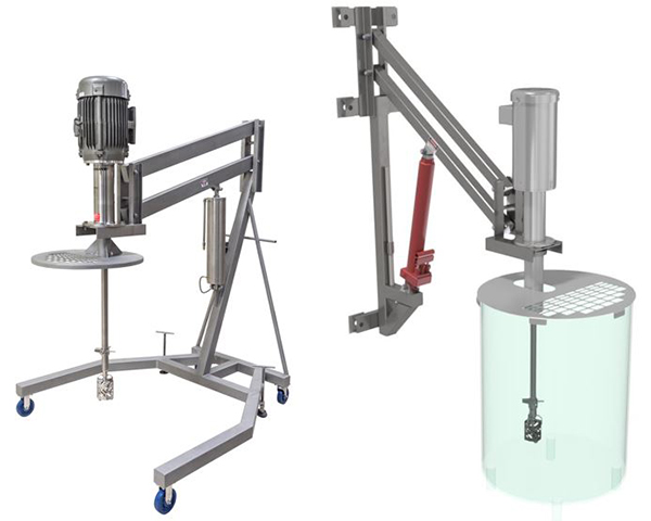 Lift Stands for Batch Mixers