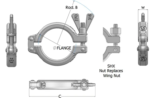 CLAMPS SH – SINGLE BOLT