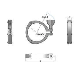 DAIRY & FOOD CLAMPS 3 SEGMENT