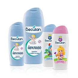 Becutan foaming bath product