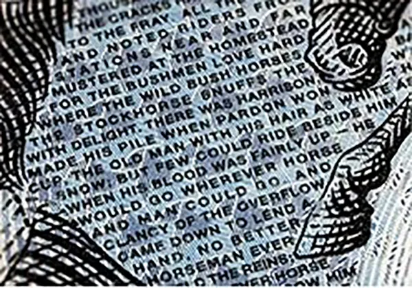Microtext or microprinting