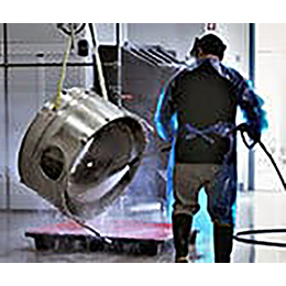 High-Pressure Spray Cleaning
