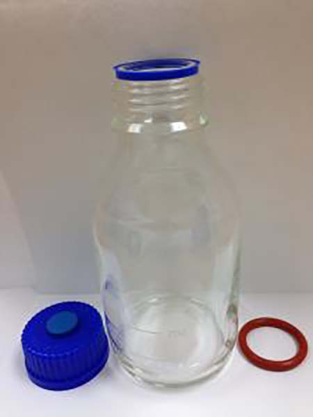 Anaerobic Culture Bottle w-PP Screw Cap and Stopper 100mL