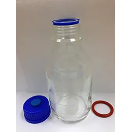 Anaerobic Culture Bottle w-PP Screw Cap and Stopper 100mL