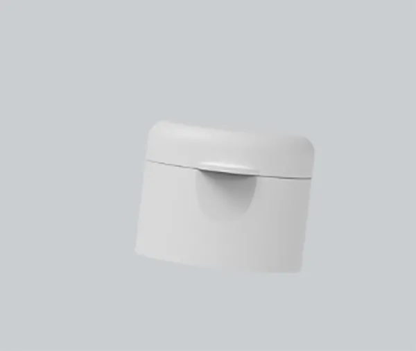 Flip top cap matt white 28-410 neck finish