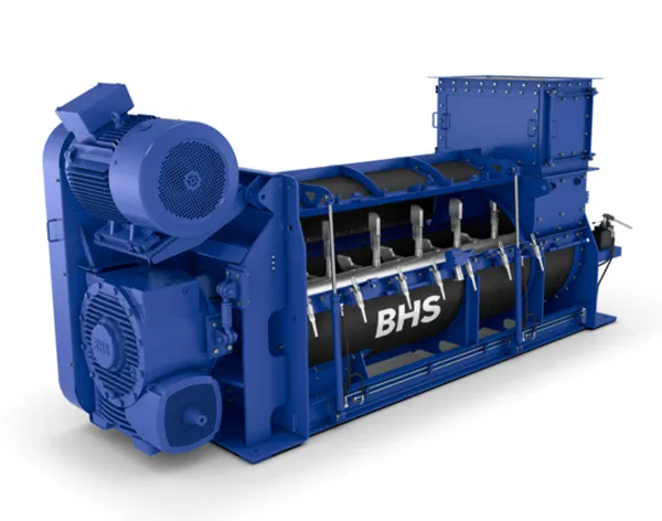 Single-shaft continuous mixer