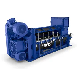 Single-shaft continuous mixer