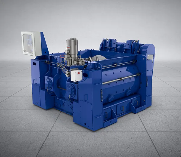 Dry powder batch mixer
