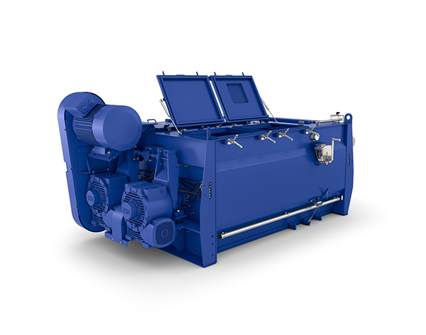 Twin-shaft continuous mixer