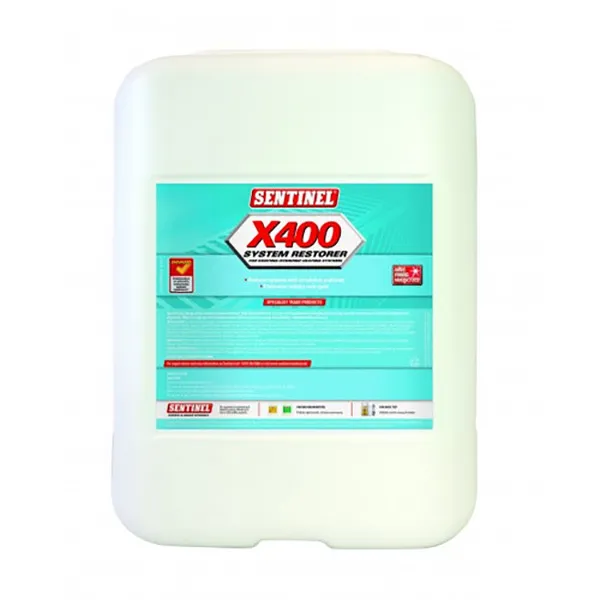 Sentinel X400 High Performance Central Heating System Radiator Cleaner, 5 Gallon