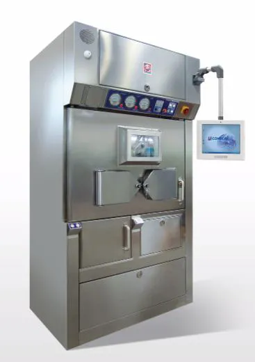 Automatic Fractionator with Prechamber for Syringes
