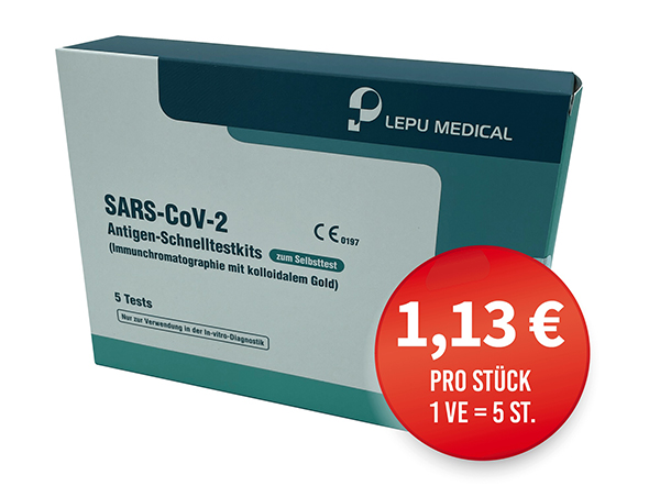 LEPU MEDICAL SARS-CoV-2 antigen rapid test kits self-test (5 pieces)