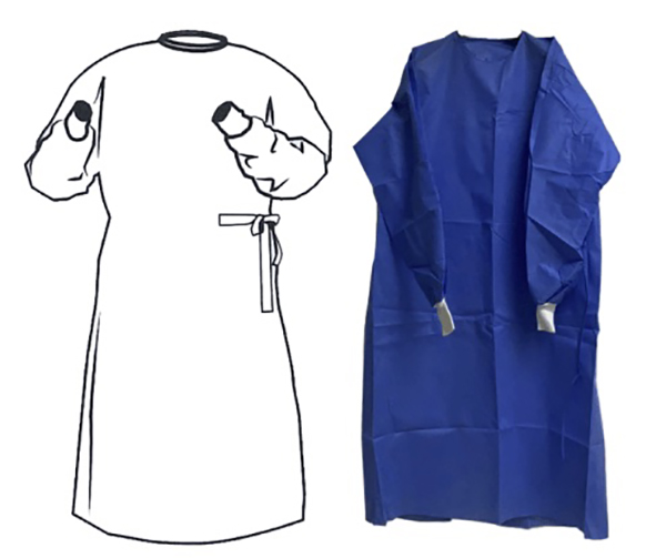 SMMS disposable gown non-sterile