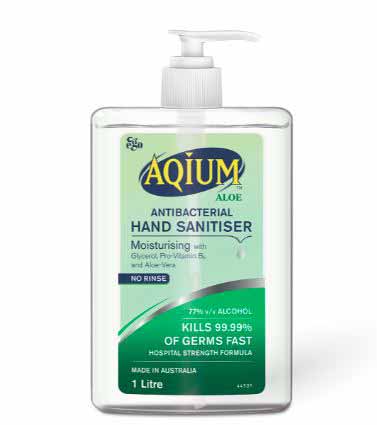 Aqium Antibacterial Hand Sanitiser With Aloe