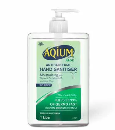 Aqium Antibacterial Hand Sanitiser With Aloe