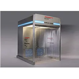 Downflow containment booths