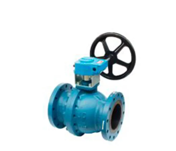 ANSI flanged ball valve, semi trunnion