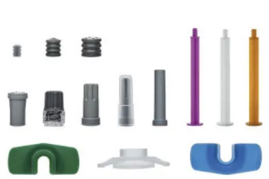 Closures and accessories for glass syringes