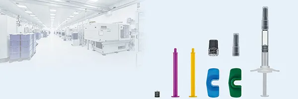 Accessories for polymer syringes