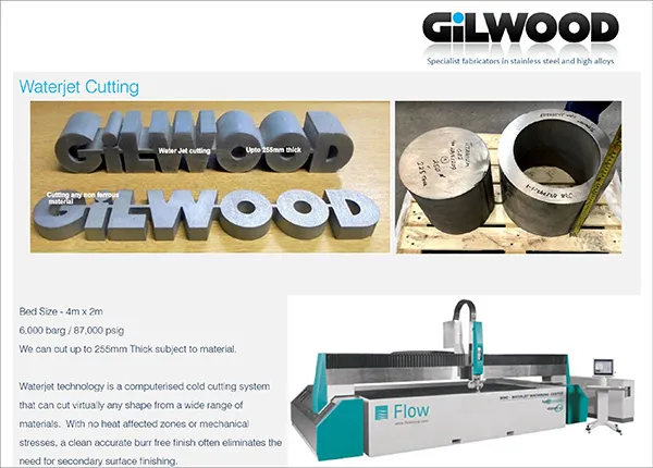 Waterjet Cutting