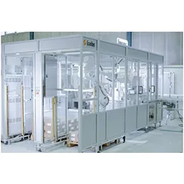 Case packer palletizer for wrap around boxes
