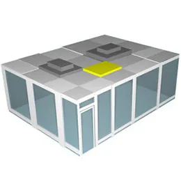 Prefabricated Modular Cleanroom - 10'L x 10'W x 8'H