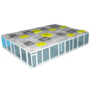 Prefabricated Modular Cleanroom - 20'L x 20'W x 8'H