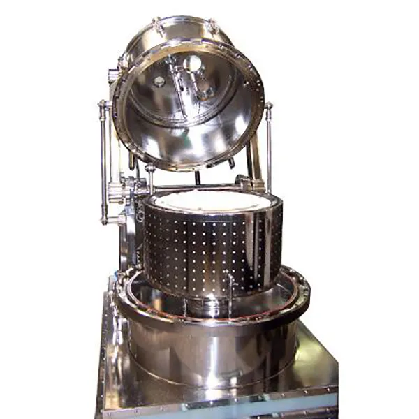 Top discharge centrifuges