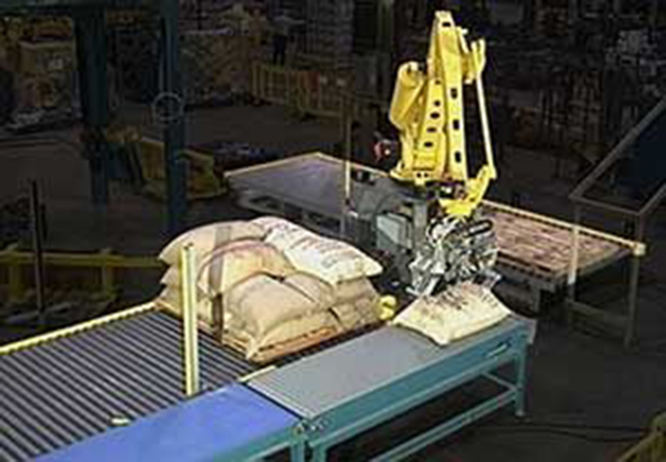 Bag Depalletizing System Utilizing FANUC Robotics