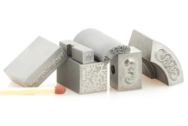 Engraved types or stamps