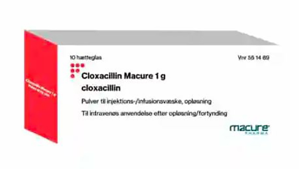 Cloxacillin Macure 1g powder for solution for injection or infusion