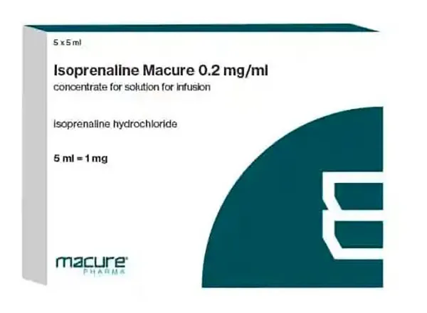 Isoprenaline Macure 0,2mg-ml concentrate for solution for infusion