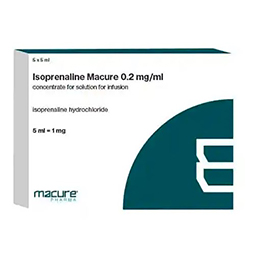 Isoprenaline Macure 0,2mg-ml concentrate for solution for infusion
