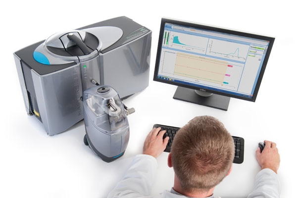 laser diffraction particle size analyzer for granular udge