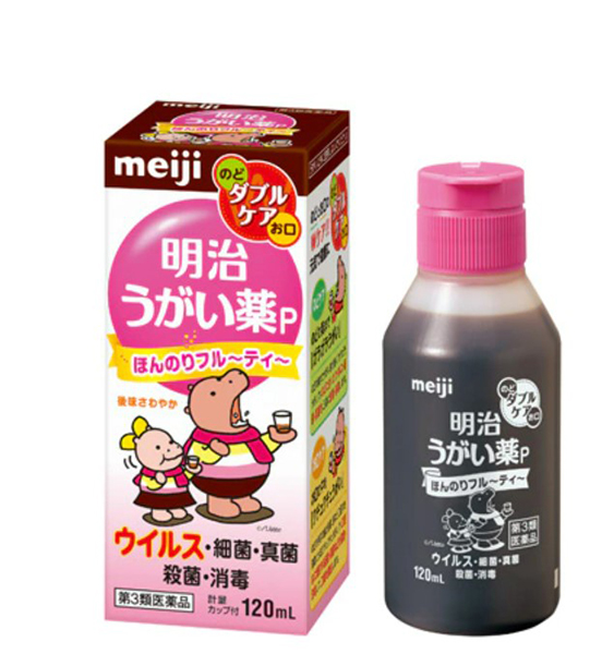 Meiji Mouthwash P Slightly Fruity 120mL [