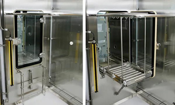 Tub transfer airlocks