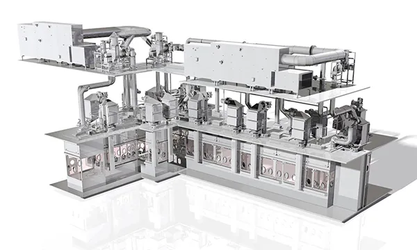 Production isolators for aseptic-aseptic toxic filling process