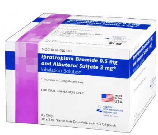 Ipratropium Bromide 0.5 mg and Albuterol Sulfate 3 mg