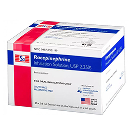 Racepinephrine Inhalation Solution 2.25% 0.5 mL