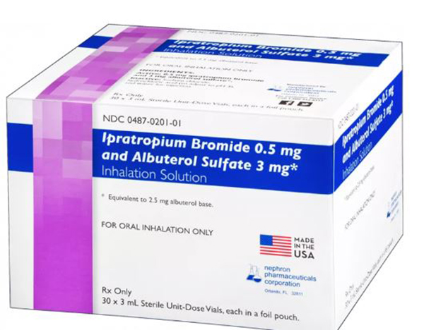 Ipratropium Bromide 0.5 mg and Albuterol Sulfate 3 mg