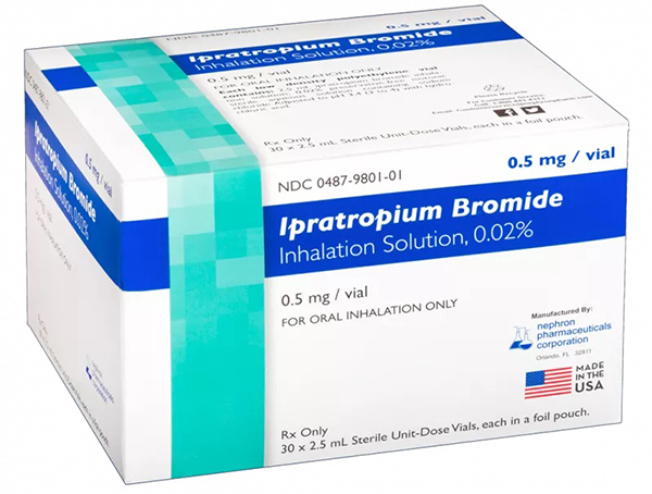 Ipratropium Bromide Inhalation Solution 0.02% 0.5 mg-2.5 mL
