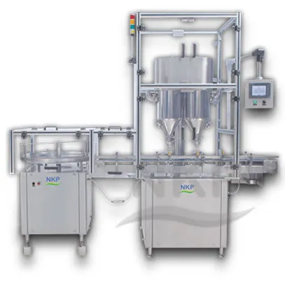 Powder Filling Machine - Double Head Auger Type Dry Syrup Powder Filling Machine