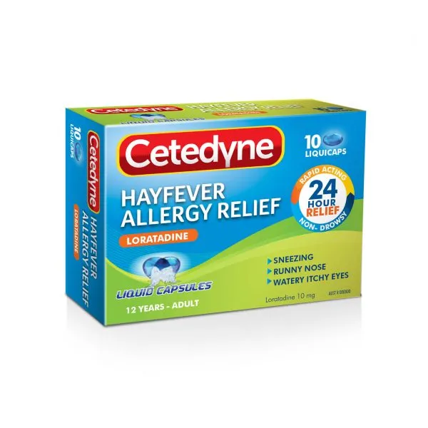 Cetedyne Loratadine Capsules 10pk