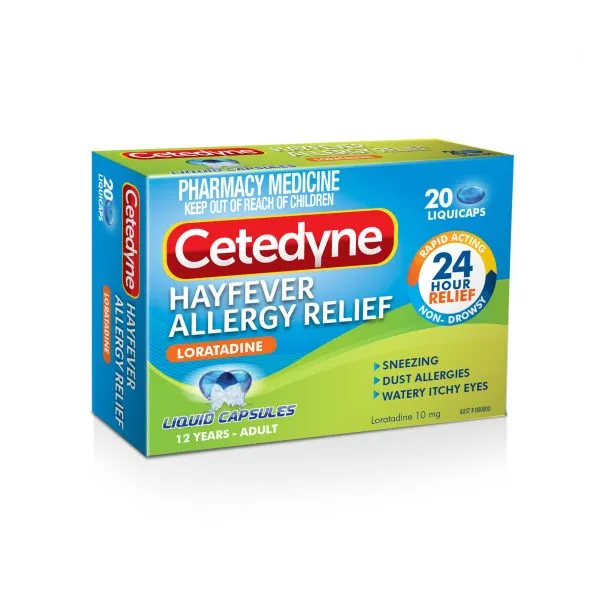 Cetedyne Loratadine Capsules 20pk