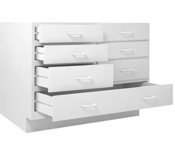 ProGard NU-17 Polypropylene 7-Drawer Base Cabinet