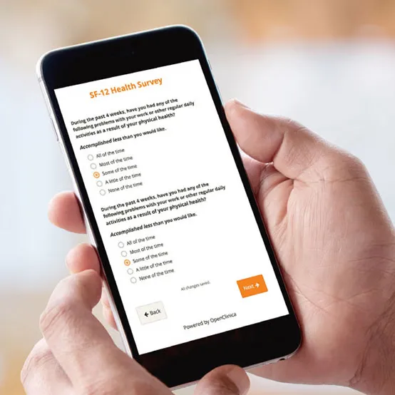 Electronic patient reported outcomes (ePRO)
