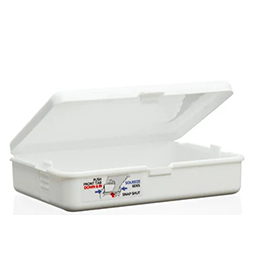 White Child Resistant Clamshell Container